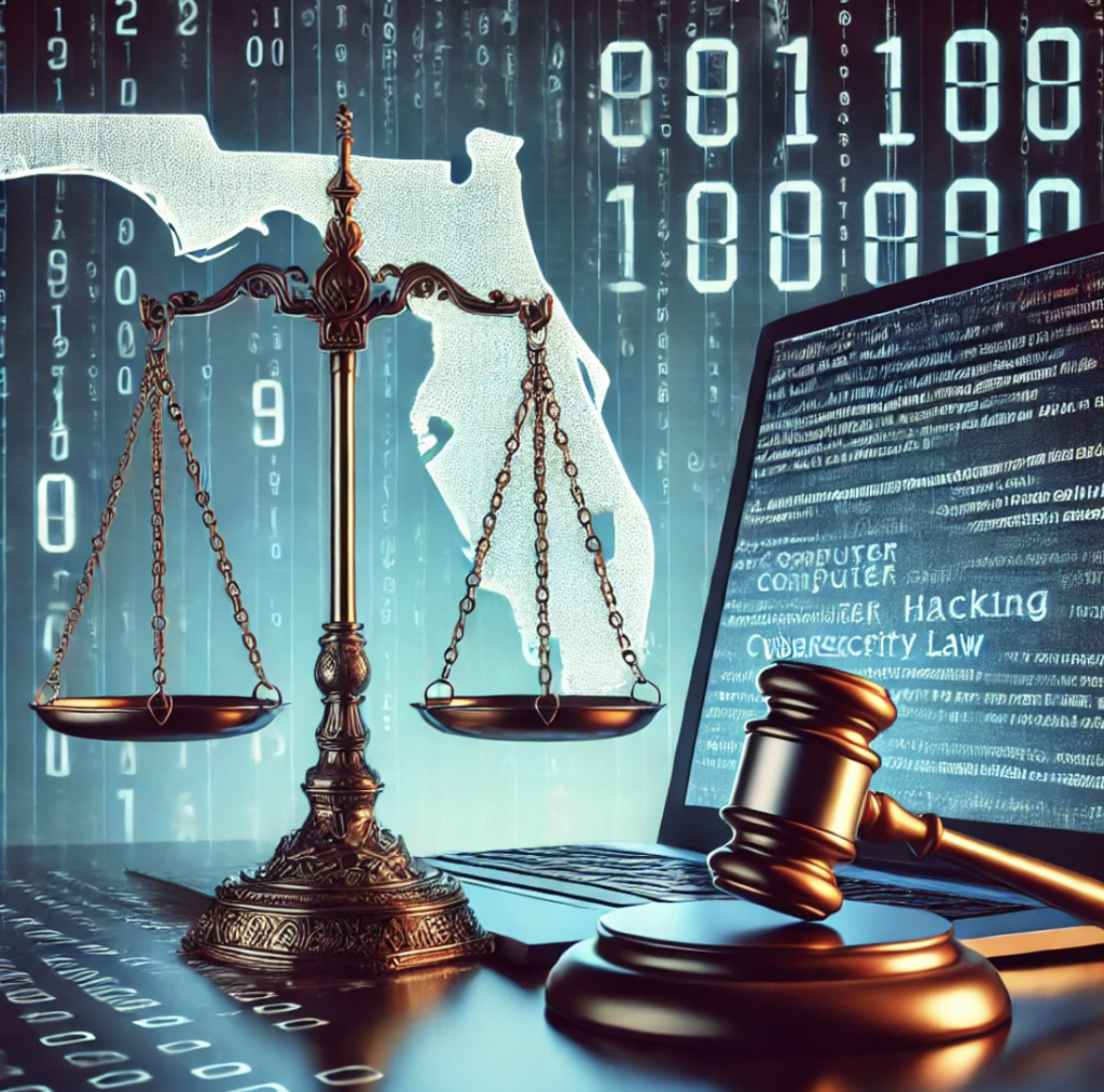 computer hacking, cybersecurity law, and justice, while incorporating a subtle Florida connection